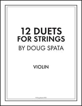 12 Duets for Strings: Violin P.O.D. cover